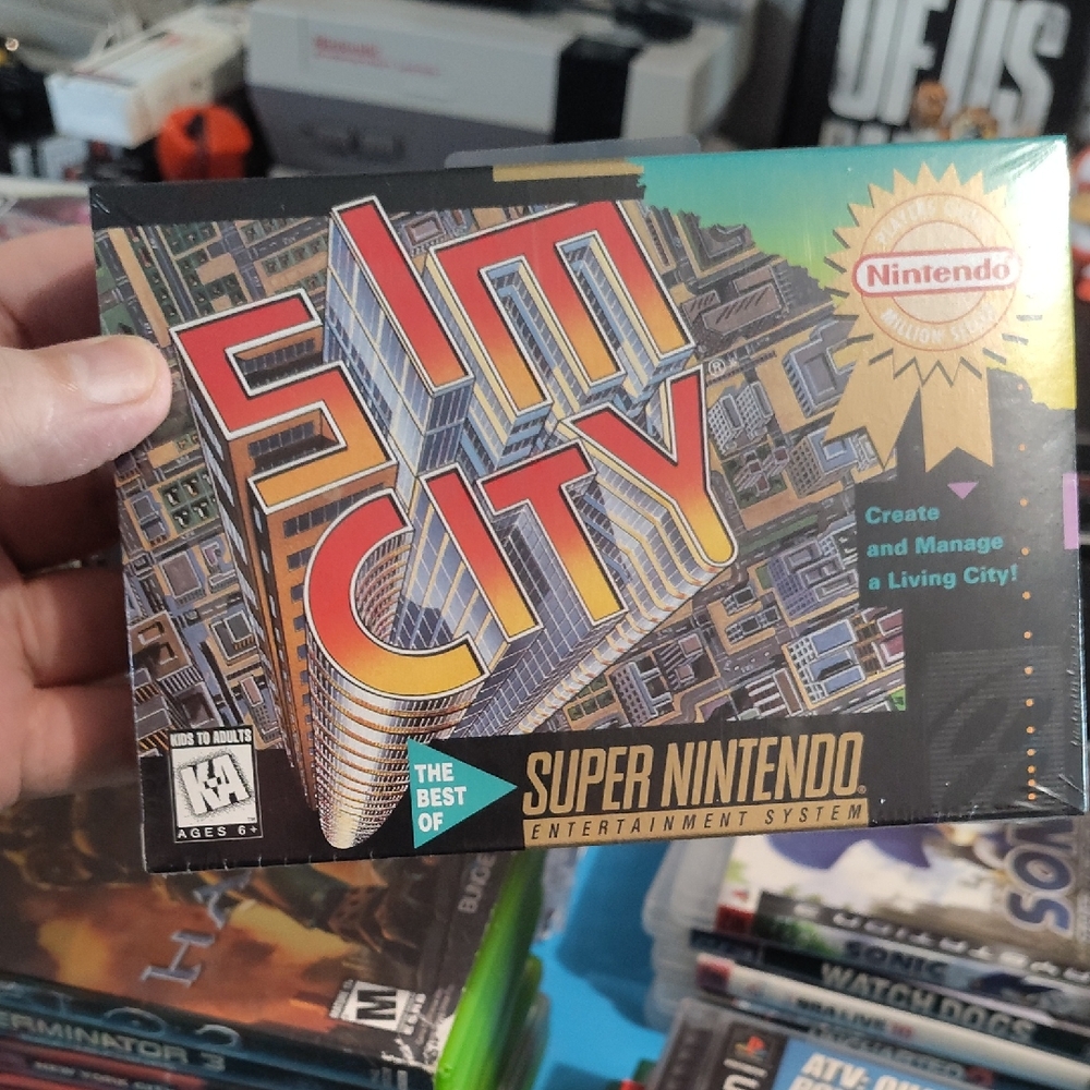 Nintendo SimCity for Super Nintendo - 1996